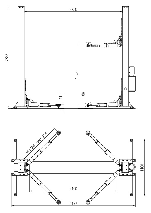 2 Post Hoist | Highest Quality Car Hoists in Australia | Joel's Garage Gear